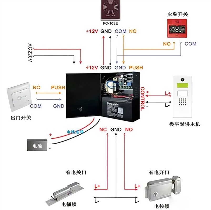 继电器在门禁主机哪个位置