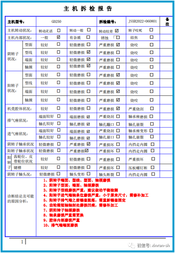 主机示功阀拆检