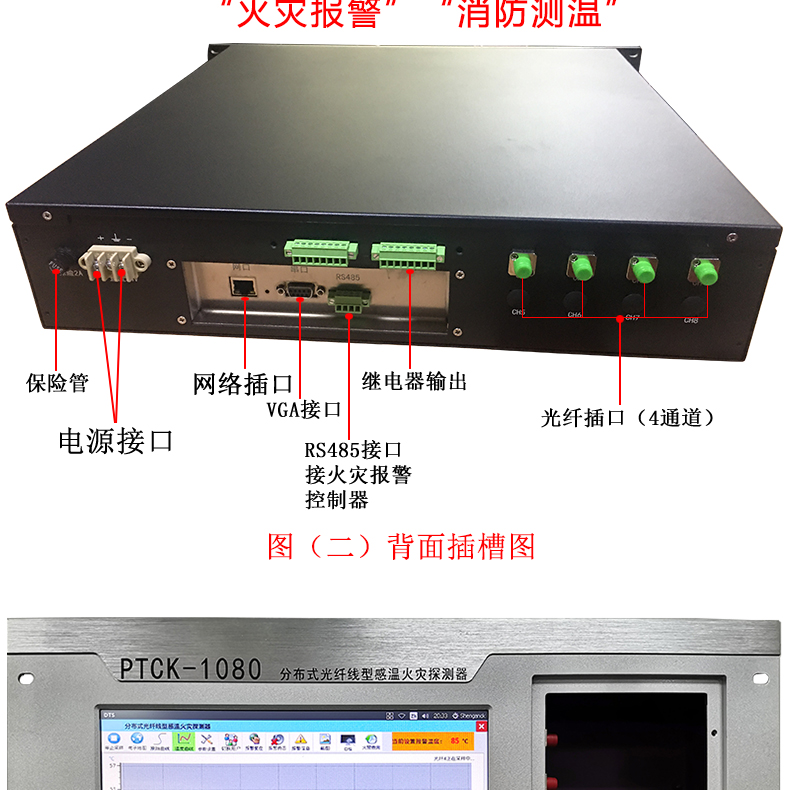 双通道分布式测温主机